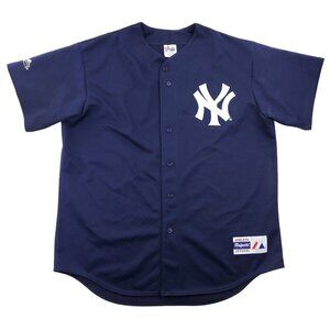 New York Yankees Vintage Jersey 90s Majestic 6592 Authentic Navy Men's XL